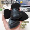 Liangnishi Piña Negra Puff Cushion Base Líquida Especial Doble Cara Húmedo y Seco Doble Uso Pegatina para Ropa No Comer Polvo Artículos Genuinos Puff