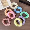 Diadema de Cabello con Falda de Colores Estilo Coreano, Banda para el Cabello Simple de Alta Elasticidad que No Daña el Cabello, Cuerda para el Cabello Duradera de Color Caramelo