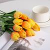 Mini Tulipán de PU Simulado Flor Falsa Decoración de Mesa para el Hogar Arreglo Floral Flor de Plástico Artificial Exportación Transfronteriza Flor Popular