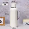 Tetera Mecánica Pura 316 Electrochapada de Gran Capacidad, Pantalla de Temperatura, Olla para Infusión de Té, Olla Térmica de Exterior para Separación de Té y Agua en el Hogar