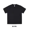 T-shirt Masculina de Algodão Puro com Ombro Caído Tamanho Europeu Exportação Cruzamento Russo 260g Tubolar Contínuo Manga Curta T-shirt de Marca Tendência