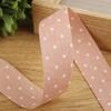 Impressão a cores White Dot Cotton Ribbon diy Handmade Bow Acessórios para o cabelo Vestuário Topper Gift Bouquet Packaging Ribbon