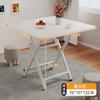 Mesa Plegable para Uso Doméstico, Mesa de Comedor Sencilla, Mesa Redonda para Sala de Estar, Puesto Portátil para Exteriores, Sencillo y Lujoso