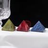 Adornos de Pirámide de Cristal Natural de 3 cm Cristal del Mar de China Oriental Piedra en Bruto Torre de Energía Cristal Jade Artesanías de Torre Egipcia