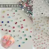 Mini pedrería para uñas de fondo plano y forma única, incluyendo diseños de corazón, ojo de caballo y mariposa, para decoración y embellecimiento de uñas; un producto popular transfronterizo