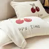 Toalla de Almohada de Gasa de Algodón Puro de Cuatro Capas Clase A, un Par de Toallas de Almohada de Dibujos Animados, Anti-Aceite, Nuevos Estilos de Protectores de Almohada para Todas las Estaciones