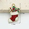 Fabricante de Acessórios de Joias com Tema de Natal, Atacado de Joias Artesanais DIY de Liga, Acessórios de Joias DIY com Gotejamento de Óleo Transfronteiriços