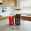 Frasco Sellado de Vidrio de Borosilicato Alto para Uso Doméstico, Frasco de Almacenamiento Transparente para Té, Granos de Cocina, Bocadillos y Granos de Café
