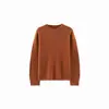 26 Llegada Otoño Invierno 10 Cachemira 90 Lana Básico Cuello Redondo Suéter Base para Mujer Suéter de Lana Clásico