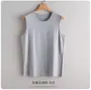 Chaleco sin mangas de Lycra y Algodón Puro con Hombros Anchos para Hombre, Ropa Interior, Camiseta sin Mangas para Deporte y Fitness, Estilo Masculino