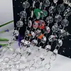 Cortina de Cuentas Octagonales Acrílicas Imitación Cristal para Boda Decoración de Salón de Banquetes de Boda Iluminación de Techo de Hotel Cortina Colgante Producto Terminado