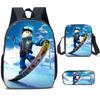 Mochila Escolar Roblox para Estudiante Transfronterizo Mochila para Estudiante de Primaria Mochila de Moda Juego de Tres Piezas Venta al por Mayor