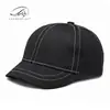 Gorra de Béisbol Corta de Tela Vaquera Fina para Primavera y Verano para Hombres y Mujeres, Estilo Callejero de Moda, Transpirable, Gorra Simple Retro de Pico