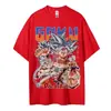 Camiseta de Algodón Talla EuropeaCamiseta de Dragon Ball para Hombre Algodón Puro Casual Cuello Redondo Manga Corta Ropa Verano Deportes Casual Manga Corta