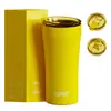 Taza de Café Cruzada de Cintura Delgada de Acero Inoxidable 304, Taza Térmica Simple Portátil para Agua, 12 oz 15 oz, Taza para Mantener Frío