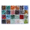 Caja de grava natural Venta caliente transfronteriza 24 compartimentos grava natural irregular con cuentas accesorios para joyería DIY hechos a mano