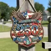 Letrero de Puerta del 250º Aniversario de Estados Unidos Transfronterizo Letrero de Puerta del 4 de Julio