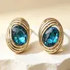 Pendientes de Nuevo Estilo para Mujer, Pendientes Ovalados Elegantes y de Moda, Exclusivamente para Ventas Transfronterizas, Lujo Ligero y Sensación de Alta Gama