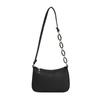 Estilo coreano Retro Feltro Bolsa Pequena Bolsa Quadrada 2024 Outono Ombro Portátil Moda Casual Estilo Ocidental Axila Pequena Bolsa Quadrada