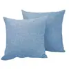Capa de Almofada de Linho Cor Sólida Capa de Almofada para Sala de Estar Sofá Cama Almofada de Costas Capa de Almofada Simples