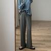 Pantalones de pierna ancha autoajustables para uso casual de verano, suaves de modal, adelgazantes, combinan con todo, para barrer el piso, pantalones casuales para mujer