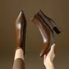 Botas de salto ultralto com decote baixo, tamanhos 34-46, botas Martin de bico fino para outono e inverno, cor sólida, leves, comércio exterior, botas femininas plus size