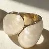 Anillo de Moda de Lujo Ligero para Mujer con Esmalte Rojo Ancola Retro Francés y Esmalte de Goteo