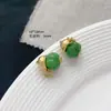 Ágata Natural Jade Cuarzo Rosa Parche Nuevo Chinoiserie Colgante Chapado en Oro Antiguo Accesorios para Pulsera Hechos a Mano DIY Colgante