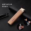Baicheng Yiyun No. 3 encendedores ultrafinos personalizados antideslizantes esmerilados a prueba de viento de llama azul inflables compactos portátiles