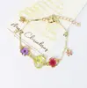 Pulsera de Resina con Flores Secas de Flor de Cerezo Chapada en Cobre Color Oro Real Joyería Conservadora de Color Mariposa Perla Pulsera Exquisita Planta