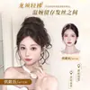 Elástico para Coque com Cordão, mesmo estilo do penteado da maquiadora, Presilha para Coque 'Bigode de Dragão', Coque Naturalmente Volumoso 'Botão de Flor'
