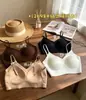 Sensación de terciopelo cepillado, hermoso sujetador de espalda cruzada, cuello en V, copa U, ropa interior femenina cálida y amigable con la piel, copa fija, suave y lisa 2698