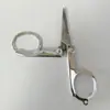 Suministro en stock tijeras de viaje portátiles multiusos de acero inoxidable tijeras plegables de pesca mini tijeras plegables