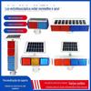 LED vermelho e azul piscando luz de aviso de bloqueio de estrada de dupla face construção de estrada anti-colisão construção estroboscópica luz de sinal de destaque