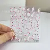Estilo Ins Pegatinas para Uñas 5D en Relieve Caricatura Graffiti Flores Estéreo Moño Estilo Francés Pegatinas Navideñas para Uñas