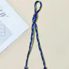 Novo cordão de chaveiro colorido à prova d'água, pingente de bolsa de corda trançada boêmia, acessório para celular, atacado