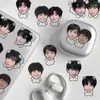 120 adesivos Lu Mu Zhanwei fofos bobos criativos engraçados Rei Lu Jie Mu Zhi Cheng design vazado adesivos decorativos diy