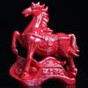 Adornos de caballo de cerámica al por mayor Tang sancai pequeño caballo rojo decoración del hogar artesanías caballo para el éxito caballo dragón verde cerámica cruda