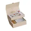 Caja de regalo de alta gama tapa abatible personalizada tapa superior e inferior caja de papel negro tarjeta blanca caja corrugada caja de color impresión personalizada