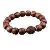 Pulsera de Cuentas Estilo Antiguo de Huanghuali Natural Pixiu Zhaozhaojinwen Cuentas Budistas para Hombres y Mujeres, Tamaño Exquisito