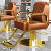 Silla de Barbería de Moda Famosa en Internet, Silla Específica para Cortes de Cabello en Salón, Asiento Reclinable y Ajustable para Peluquería, Permanente y Teñido
