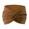 Turbante Boho Elástico Largo para Cabeça Africana Feminina, Faixa de Cabelo para Yoga, Corrida, Treino