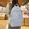 Mochilas para Estudiantes de Secundaria y Preparatoria para Niñas, Mochilas Lindas con Lazo y Gatito, Mochilas Frescas de Dibujos Animados Estilo Universitario
