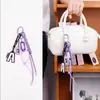 Estilo Igual de Blogueira Ins Bolsa Miu Fashion e Simples Pingente de Corda de Escalada Roxa Feito à Mão Chaveiro de Carro Disponível para Atacado