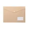 18 Bolsas para Documentos de Broche de Presión Color Macarrón de Seda, Bolsas de Plástico para Archivo de Oficina Tamaño A4 para Tarjetas de Presentación, Bolsas de Papelería para Estudiantes de Información