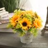 Conjunto de Decoração de Planta em Vaso Simulada, Arranjo de Flores Simuladas, Decoração de Flores Artificiais, Decoração de Mesa de Escritório para Sala de Estar, Artesanato para Mesa de Jantar