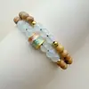 Pulseiras DIY de Círculo Duplo de Sândalo para Homens e Mulheres, Pulseiras, Contas de Rosário, Acessórios de Mão para Stall, Estoque Pronto para Atacado