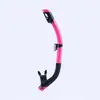 Tubo de Respiración Suave de Silicona para Natación y Snorkel Transfronterizo Equipo de Snorkel Gratuito para Adultos y Hombres, Tubo de Respiración de Buceo Totalmente Seco