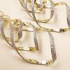 Pendientes de lentejuelas en espiral de moda europea y americana, pendientes femeninos multicapa geométricos giratorios, joyería al por mayor E8069