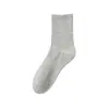 Calcetines para Hombre Zhuji, Algodón Puro, Absorbentes de Sudor, Resistentes a Olores, Calcetines Antibacterianos de Media Pantorrilla Grado 10A, Calcetines Largos Sin Costuras Primavera y Verano Venta al por Mayor